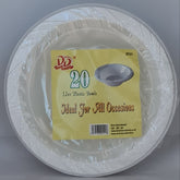 Dina Plastic Bowls 12 Oz (20 Pcs)